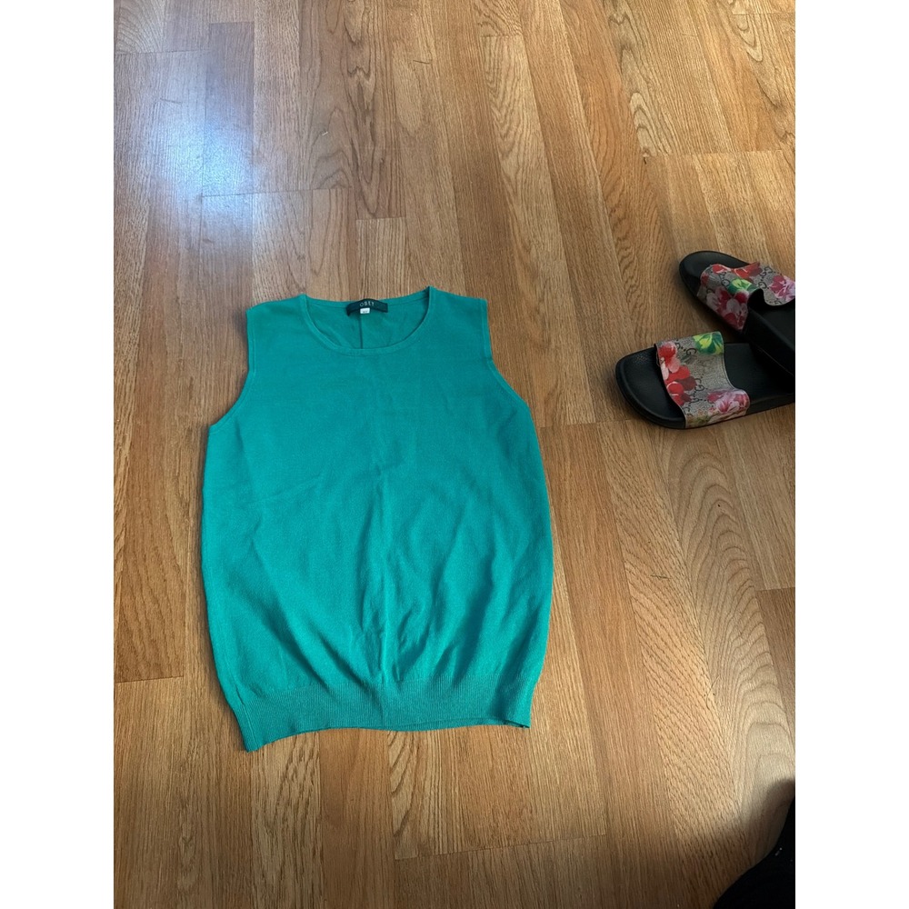 Obey‎ Teal Green Sleeveless Knit Crewneck Sweater Vest Size 90 /S